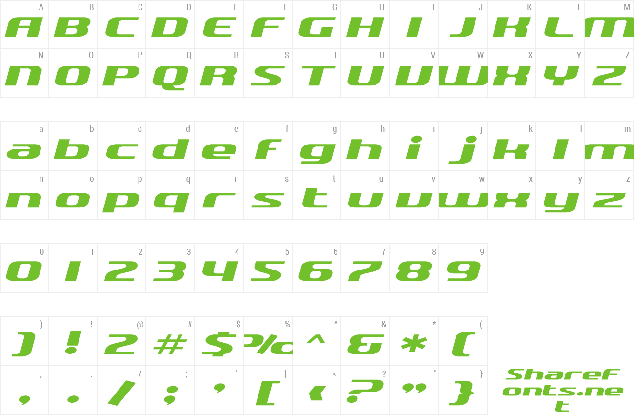 Font SF Quartzite Extended preview